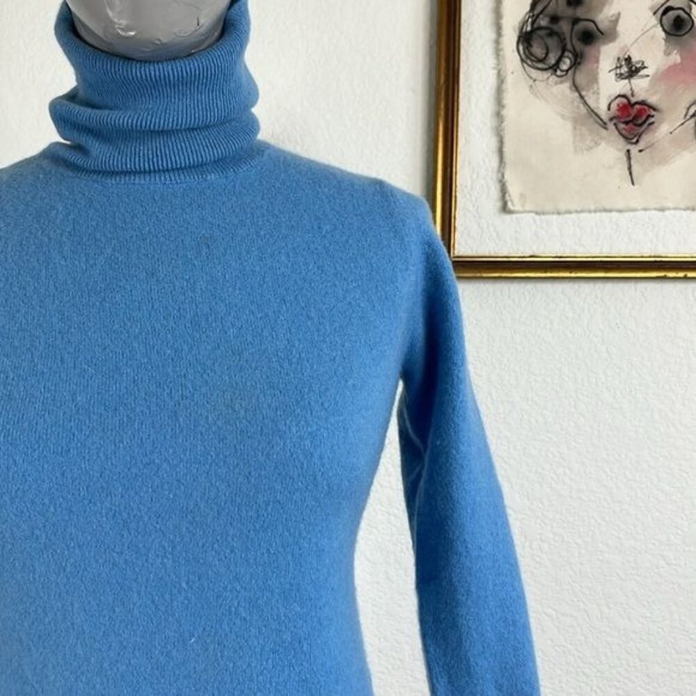 Ann Taylor Blue Turtleneck Sweater